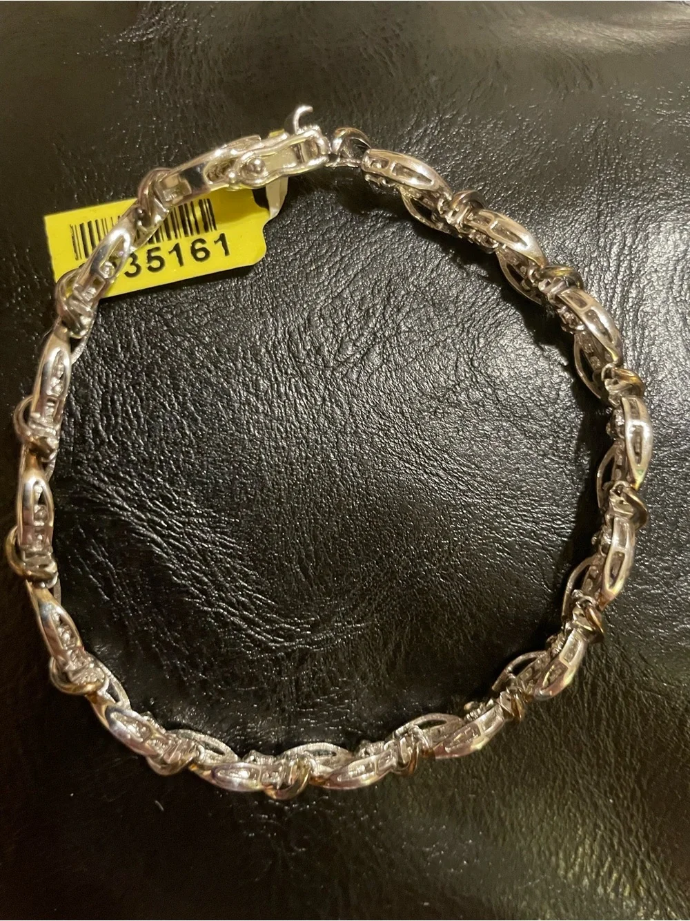 NWT Sterling Silver Rope Link Bracelet - Silver STS 925